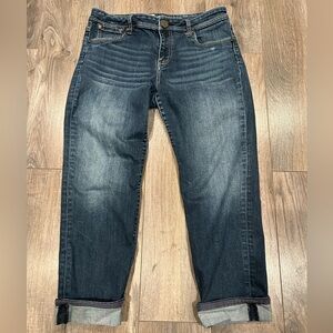 Dark Blue Denim Capri’s